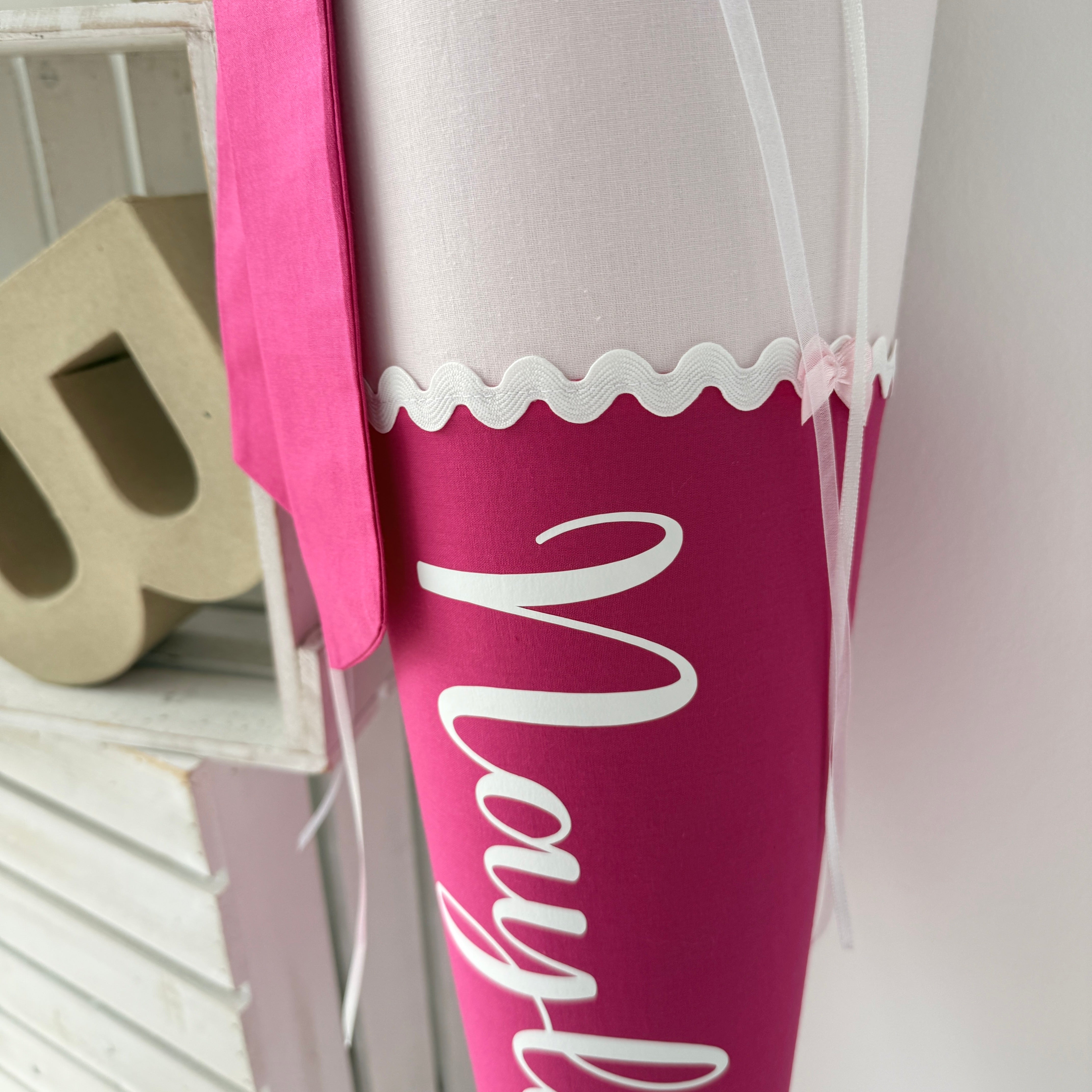 Schultüte Klassik in rosé/pink