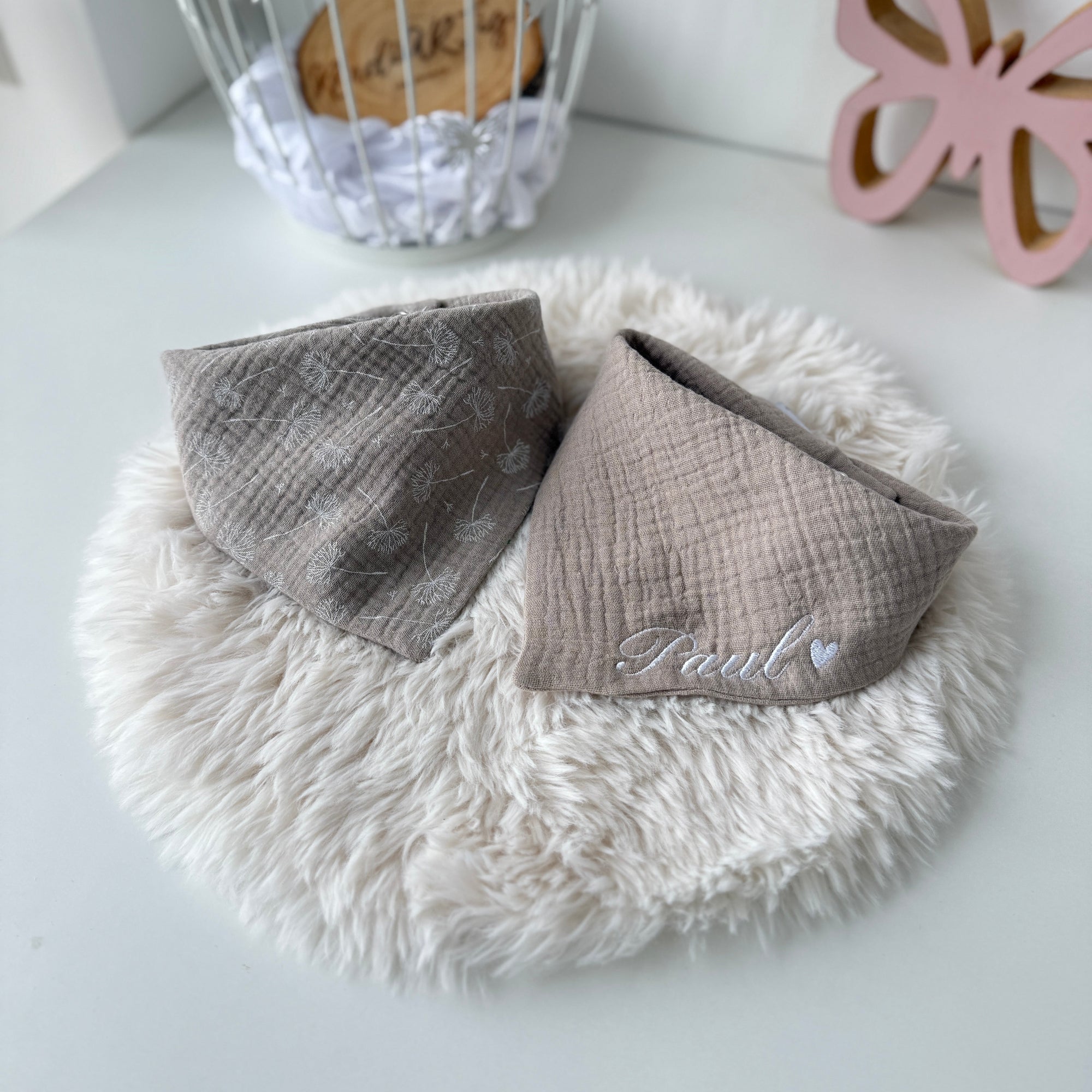 Baby Musselin Halstuch mit Namen