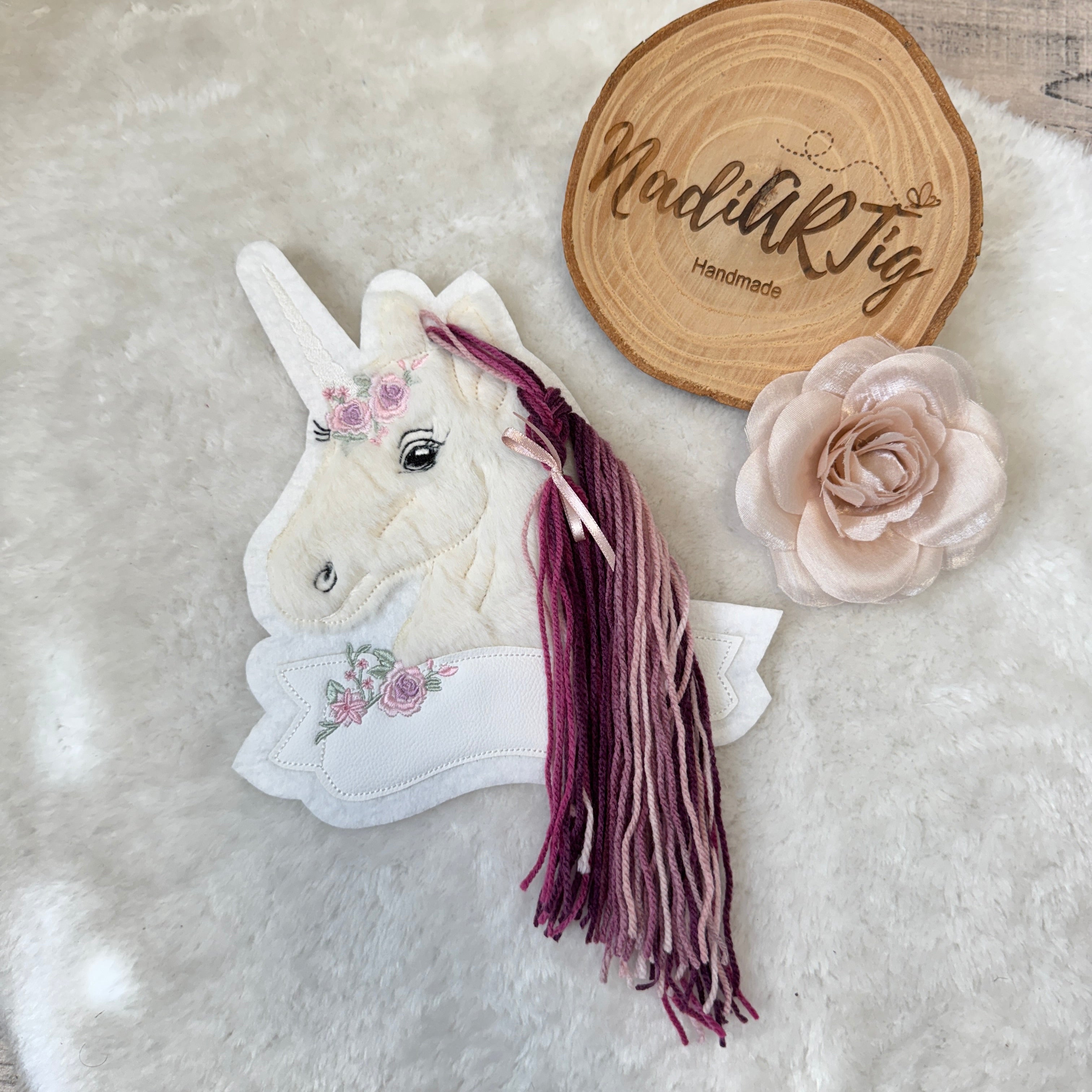 Einhorn #2 Patch/Aufnäher - Maulbeere
