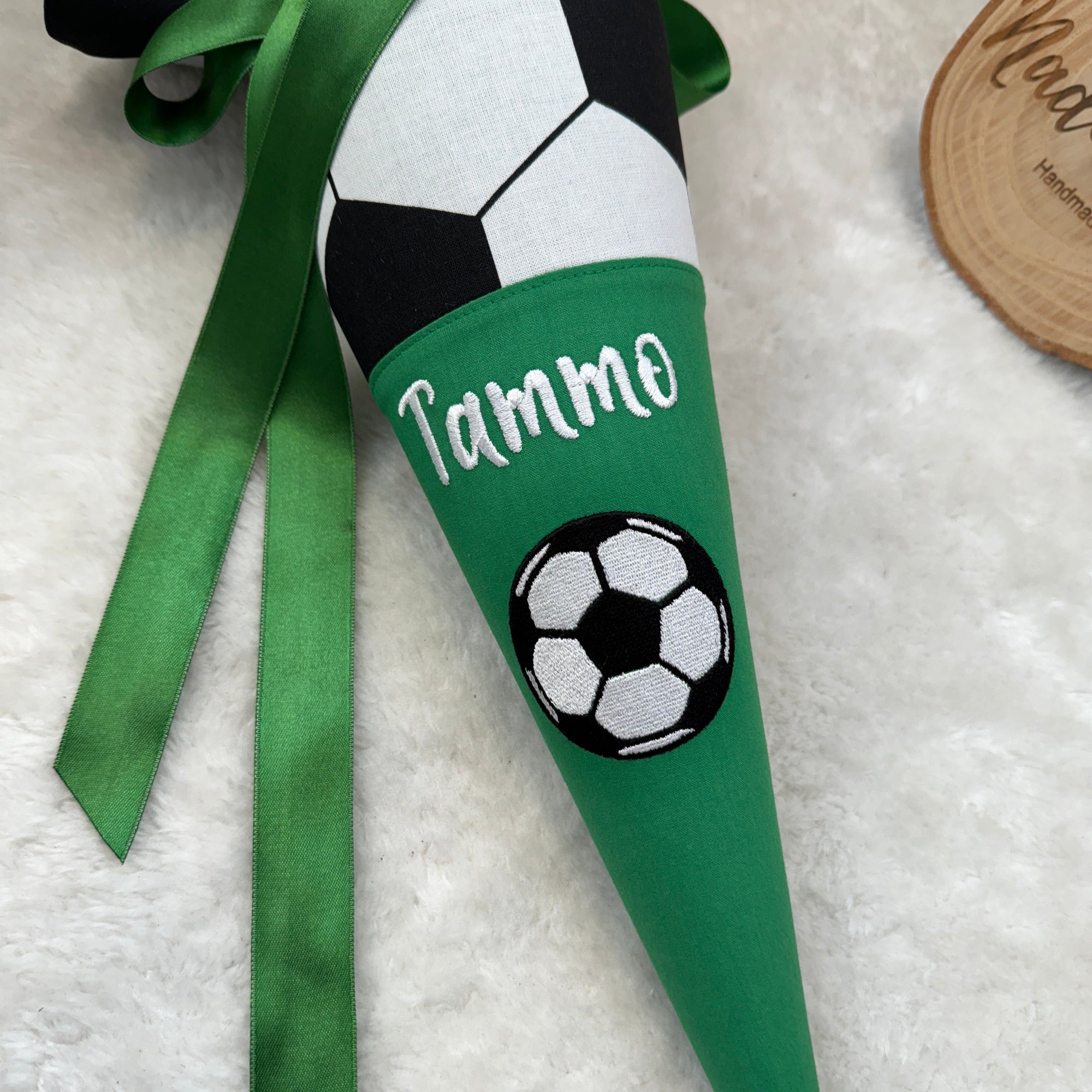 Geschwister-Schultüte Fußball in Grasgrün