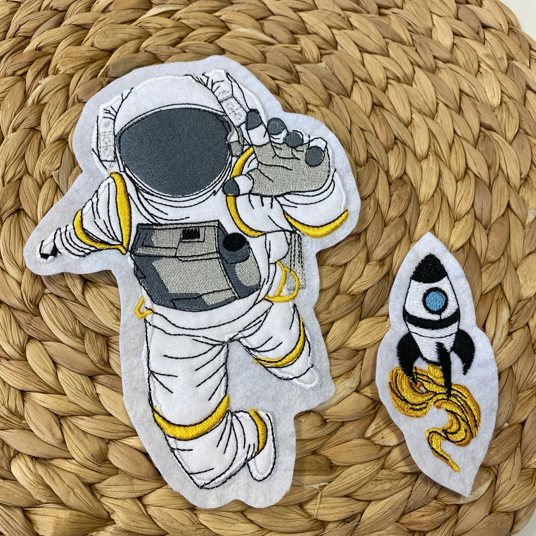 Patch Astronaut Rakete