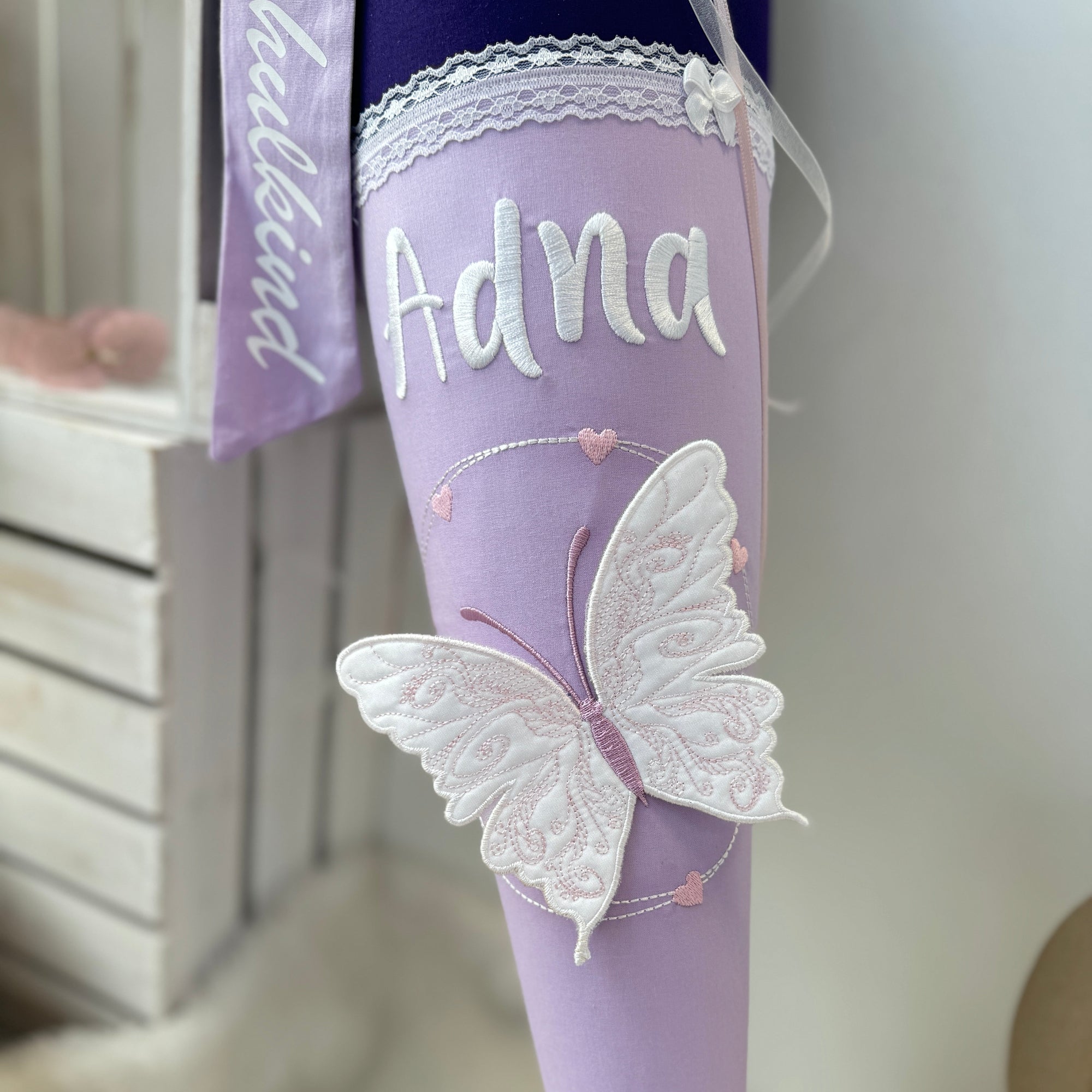 Schultüte 3D-Schmetterling in lila/flieder