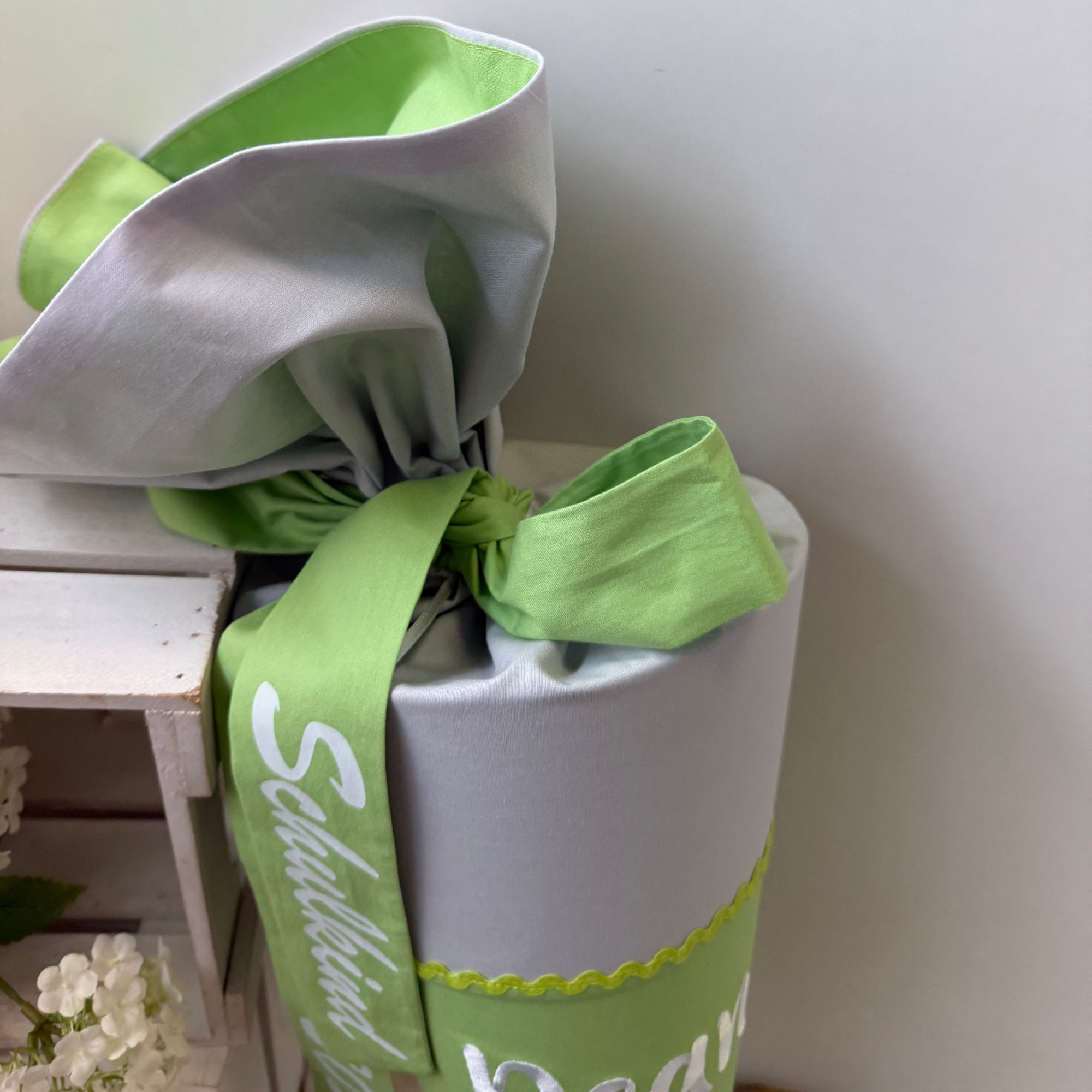 Schultüte Fußball in grau/grün