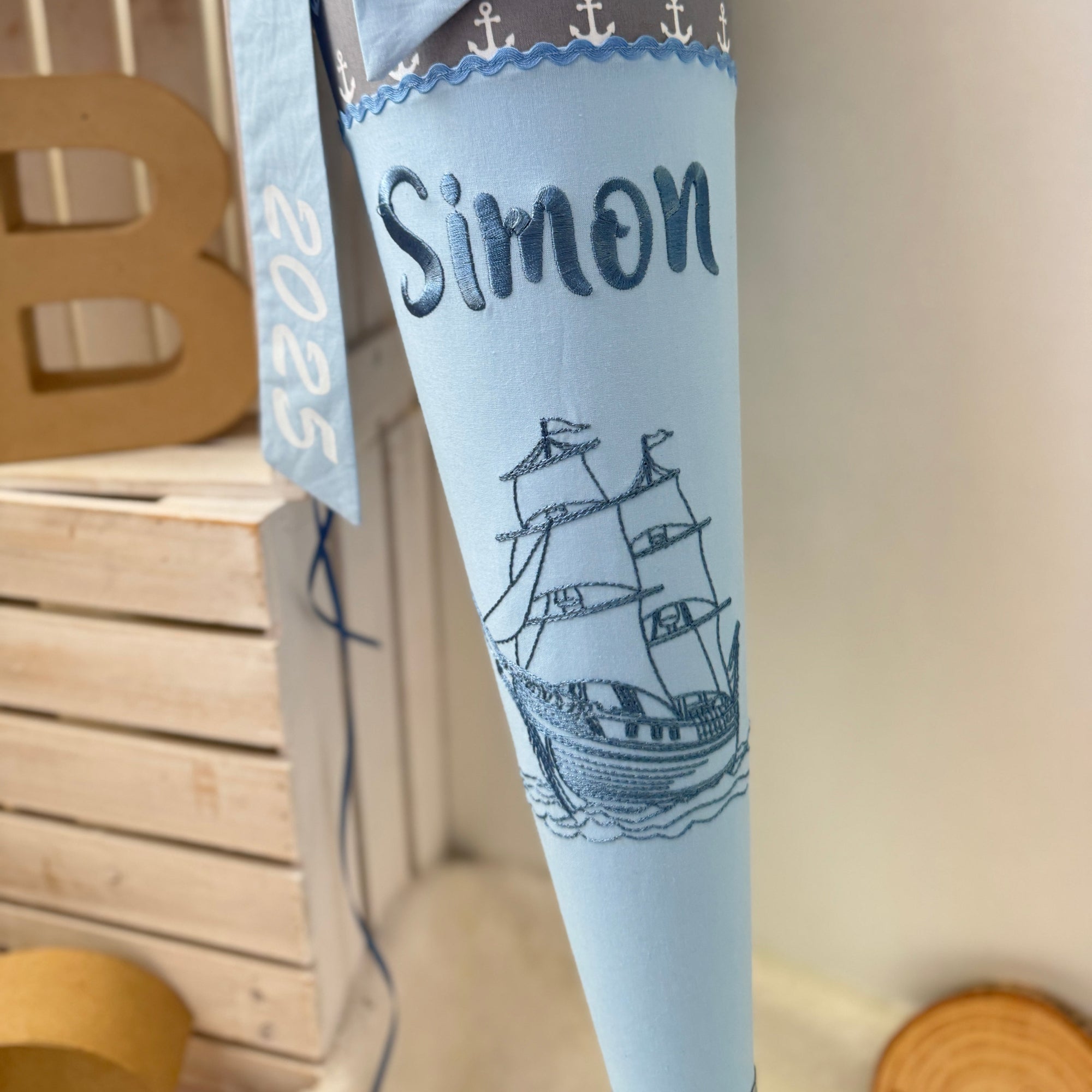 Schultüte Segel-Schiff Maritim Anker