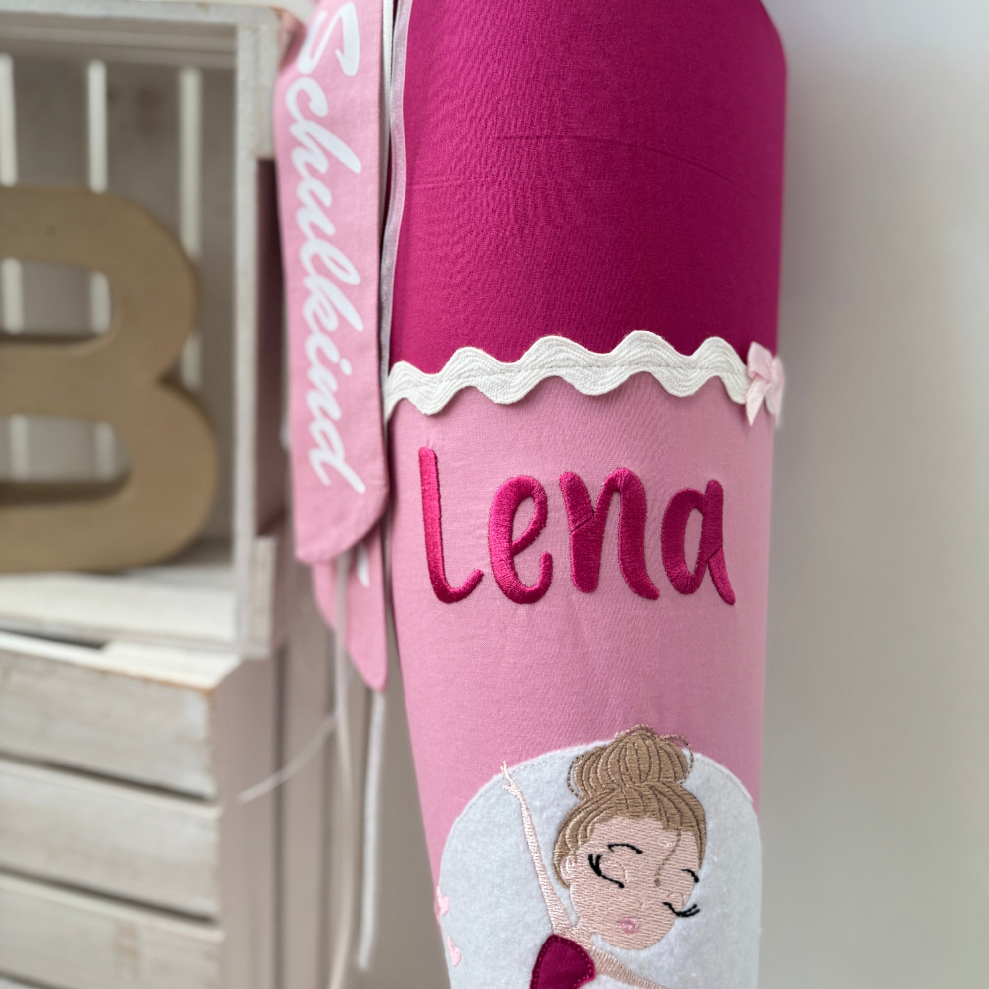 Schultuete Ballerina pinke Beere-Rosa