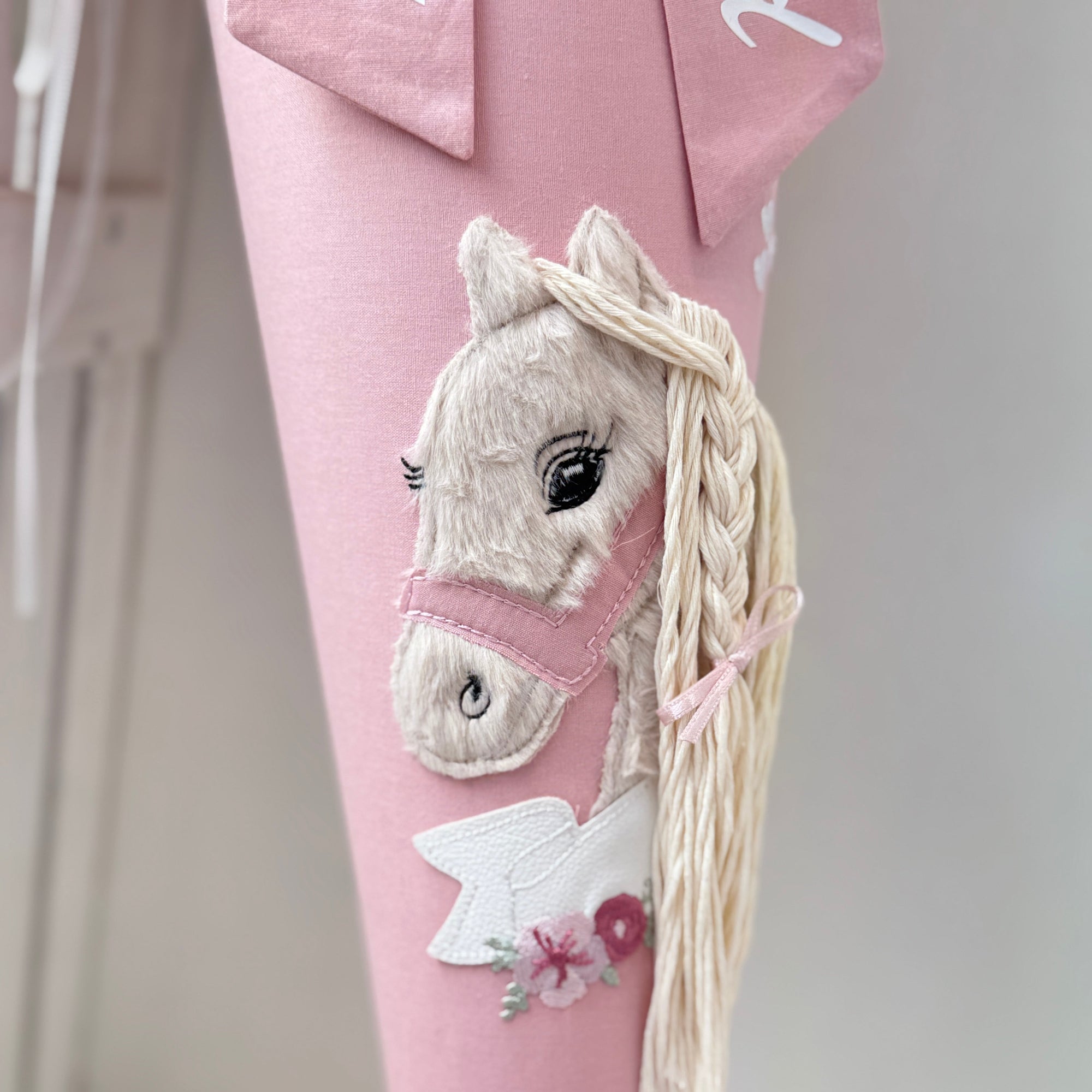 Schultuete Boho-Pony beige und puder