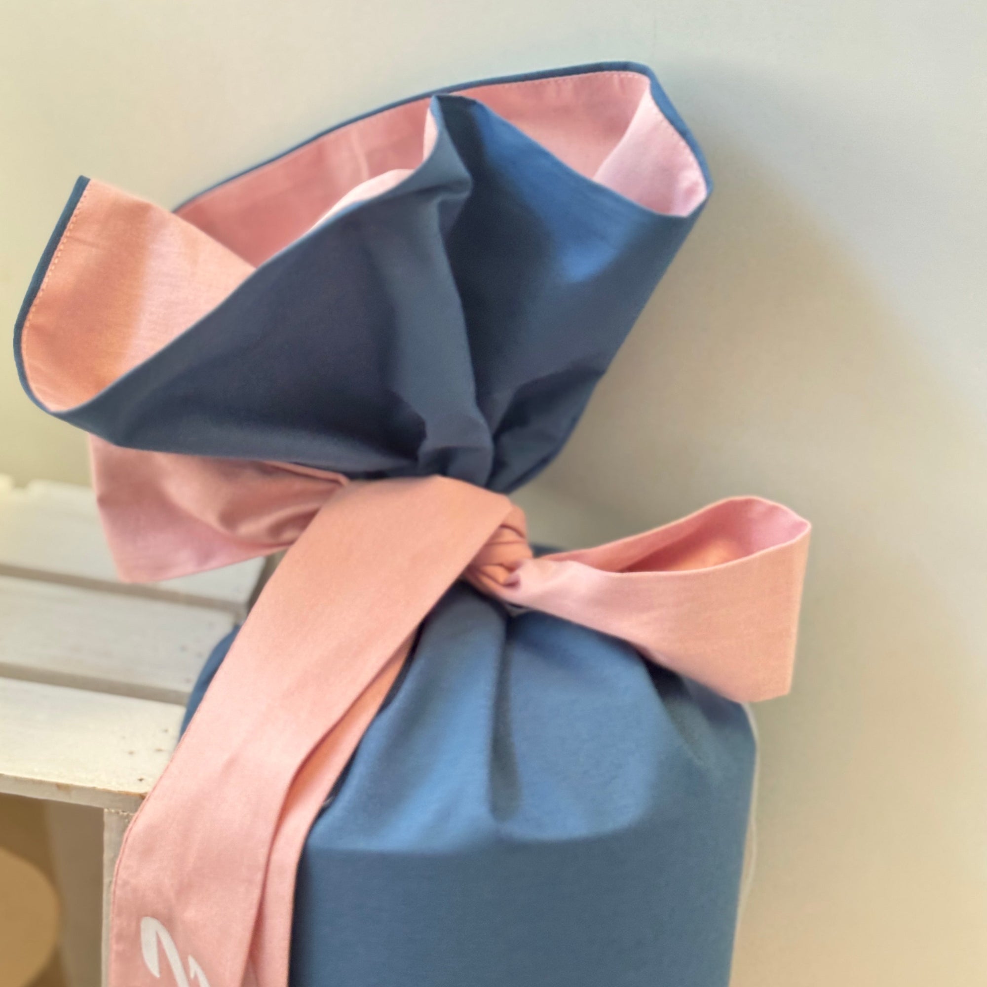 Schultuete Boho-Pony dusty blue-puder 