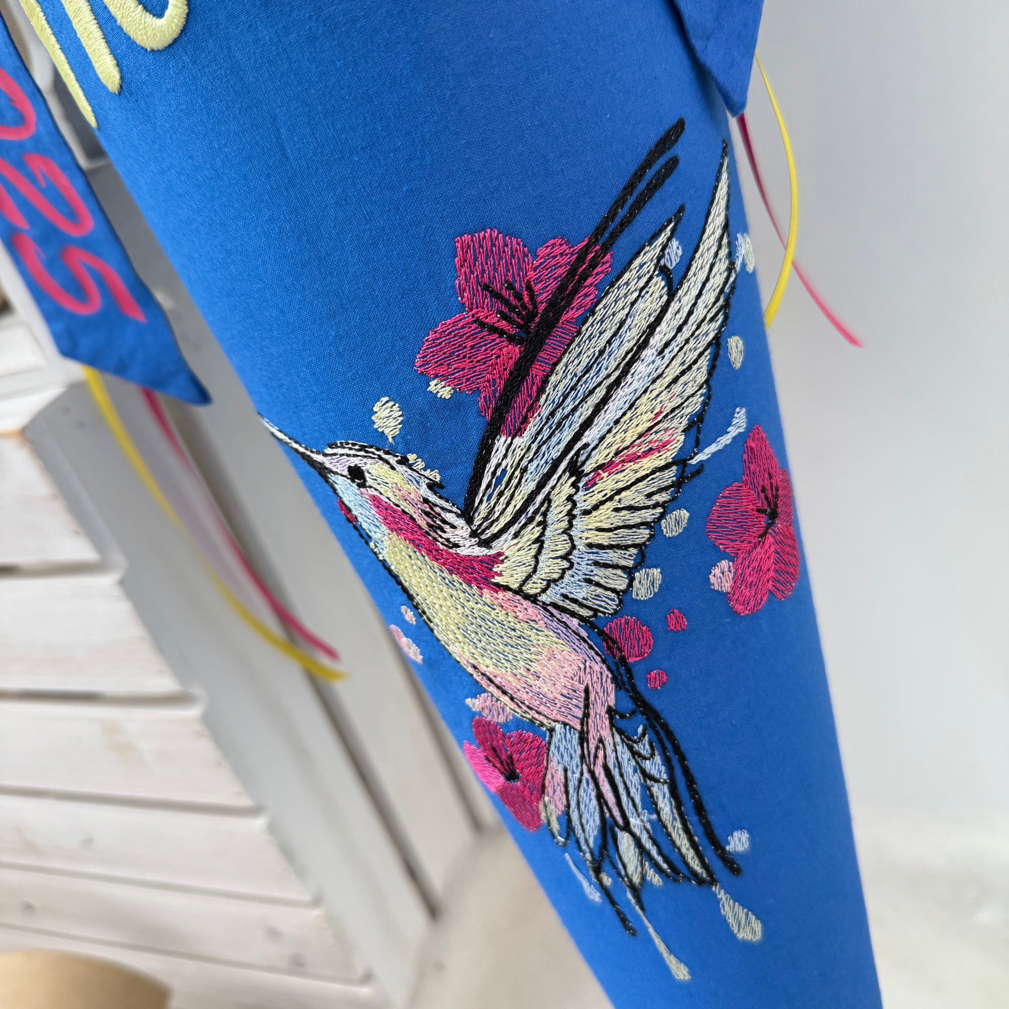 Schultuete Kolibri in blau 2