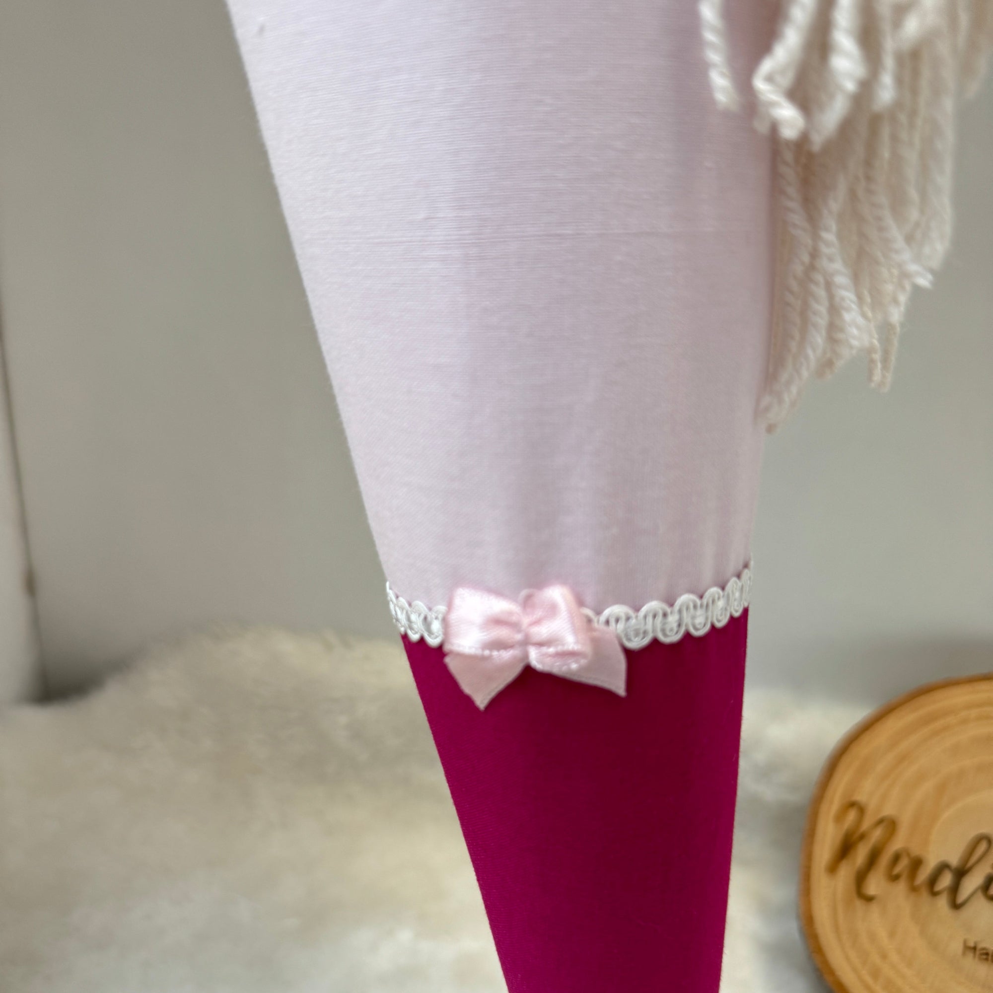 Schultuete Pony in dunkle Beere-rosa